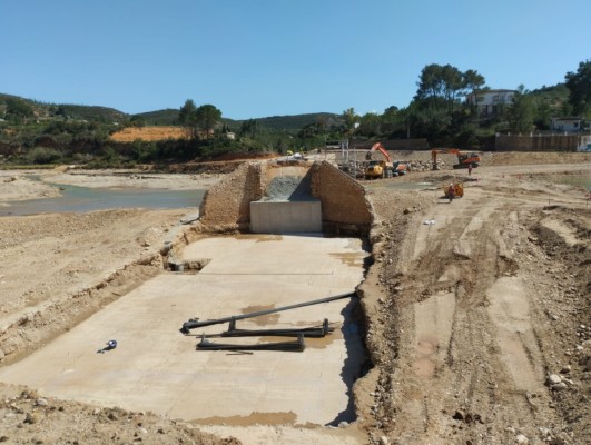 La Diputación avanza en la reconstrucción del puente de la Fallereta de Turís