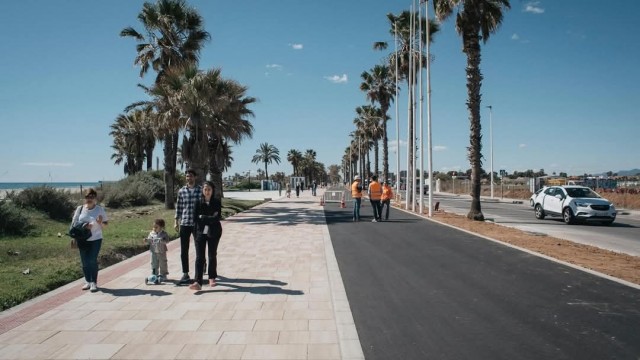  Castelló fija para Sant Joan el fin de las obras del nuevo Paseo Marítimo de Ferrandis Salvador