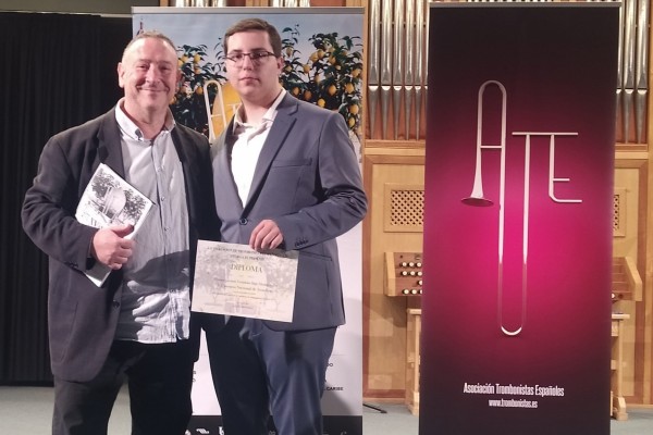 Gerard Uría, el jovencísimo músico de Burriana que cosecha éxitos con su trombón 
