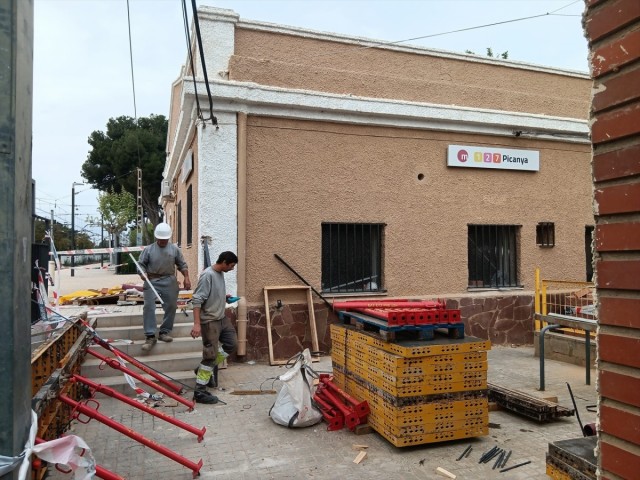 FGV rehabilita y acondiciona la estación de Picanya de Metrovalencia tras los daños de la Dana