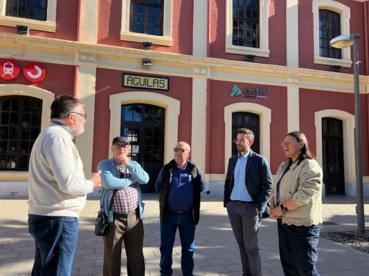 El PP pide que el tren llegue a la estación de Águilas 