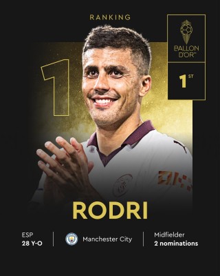 Rodri se corona con el Balón de Oro