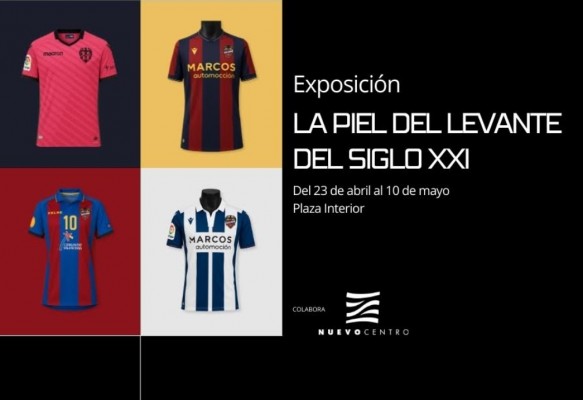 El Levante repasa en una exposición 25 camisetas emblemáticas del siglo XXI