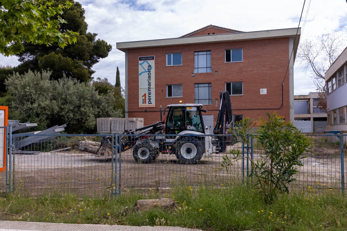 Obras este martes en el IES Pere Maria Orts i Bosch de Benidorm.