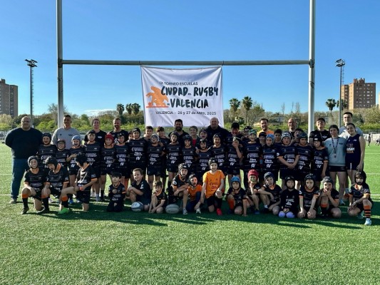 Les Abelles organiza el mayor torneo de escuelas de rugby de la ciudad de Valencia