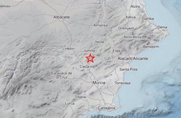 Jumilla siente dos terremotos seguidos de 2,2 y 1,7 grados de magnitud