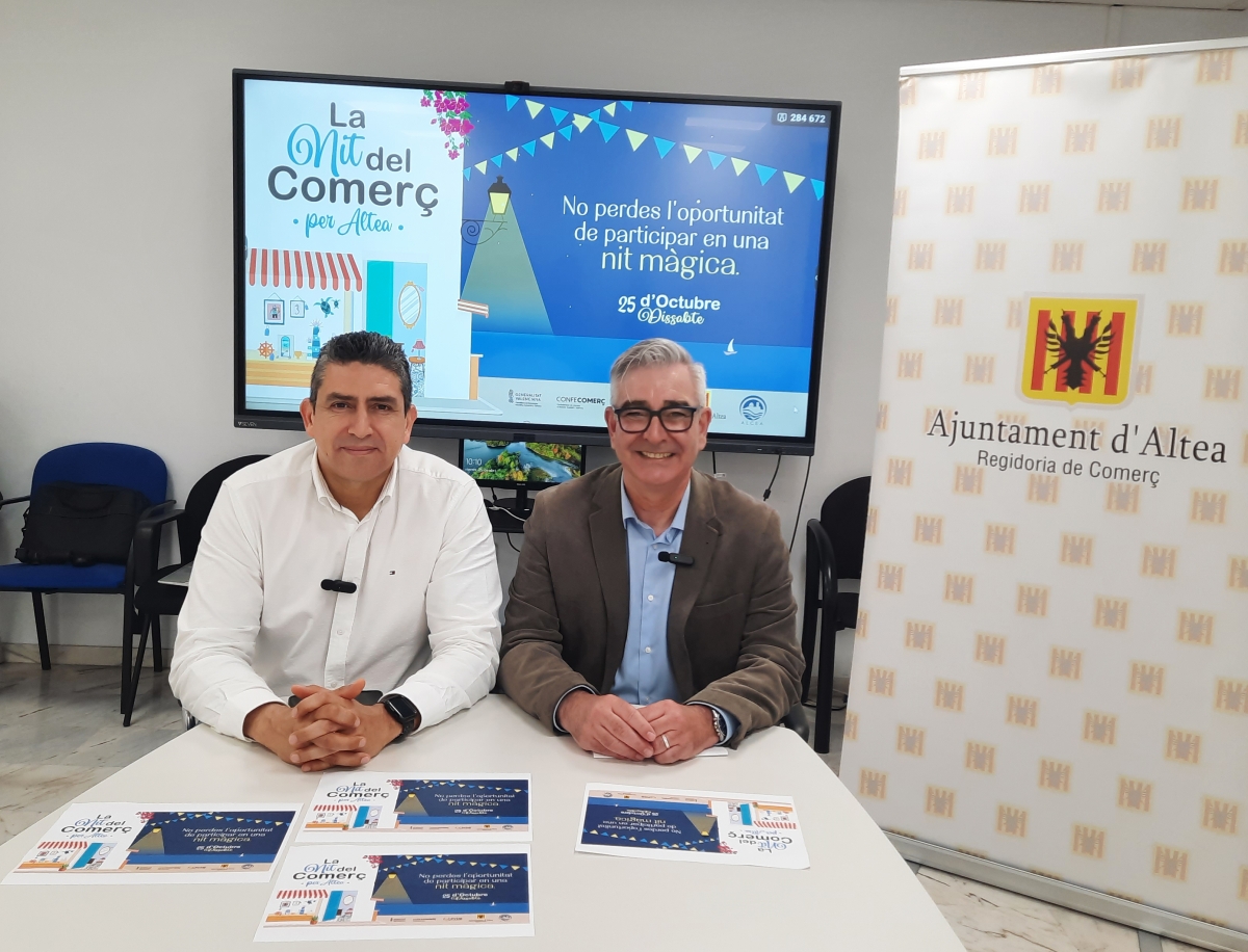 'La Nit del Comerç per Altea' reunirá a los empresarios locales y la ciudadanía el 25 de octubre