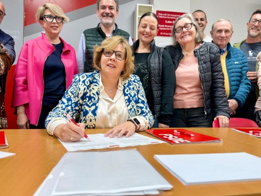 Mayte García presenta en Benidorm su candidatura para la reelección a la secretaría del PSPV-PSOE de la Marina Baixa