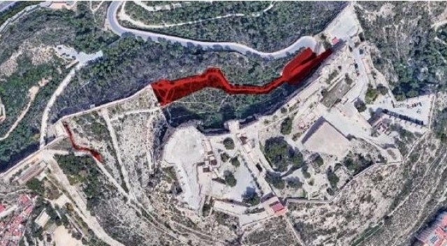 CHM construirá en Alicante la senda peatonal desde la Ereta al Portón del Castillo y la reurbanización del entorno
