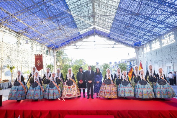 Las candidatas a Bellea del Foc encaran su primer acto institucional: recepción en Casa Mediterráneo