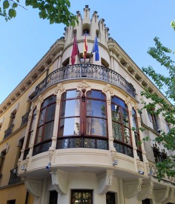 Cultura restaura el mirador de la Casa Díaz Cassou, ejemplo del modernismo en Murcia