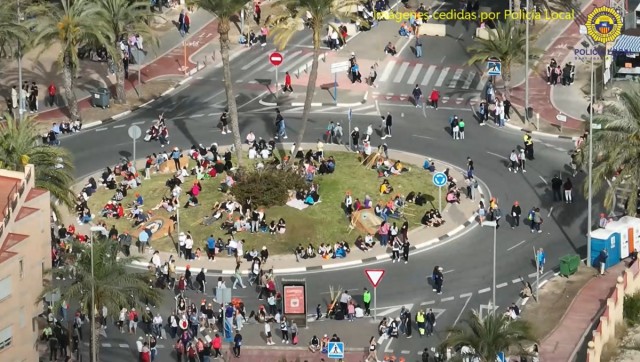 Dispositivo de Santa Faz en Sant Joan: 170 policías, unidad canina, drones y Protección Civil 