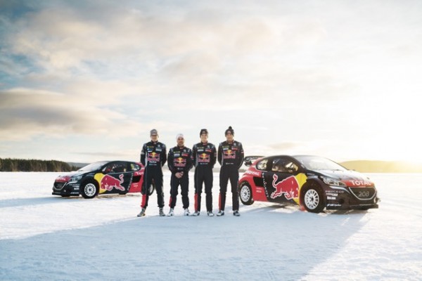 Cuatro Peugeot 208 WRX calientan motores