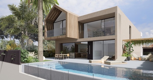 El lujo en calma de una casa frente al mar en Santiago de la Ribera: madera, piedra y una piscina infinita para romper límites