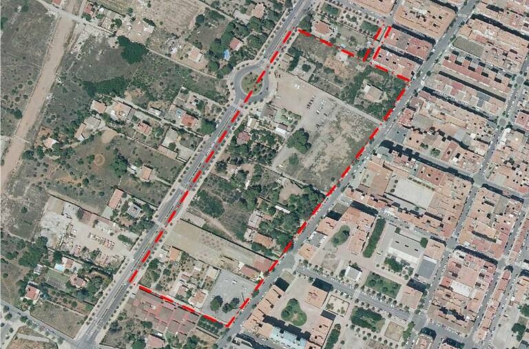 Mapa con la zona afectada para completar el desarrollo de la unidad. - Mapa con la zona afectada para completar el desarrollo de la unidad.
