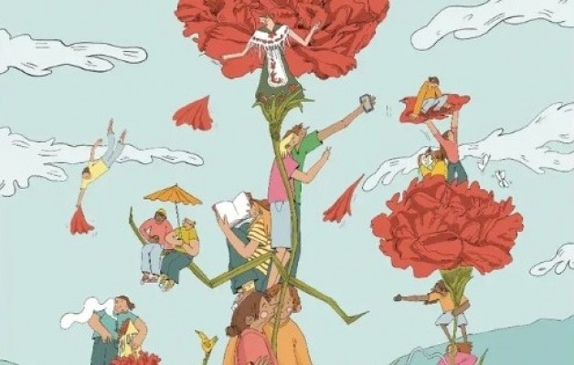 María Pelluz llena de claveles su portada de 'The Murcianer': 
