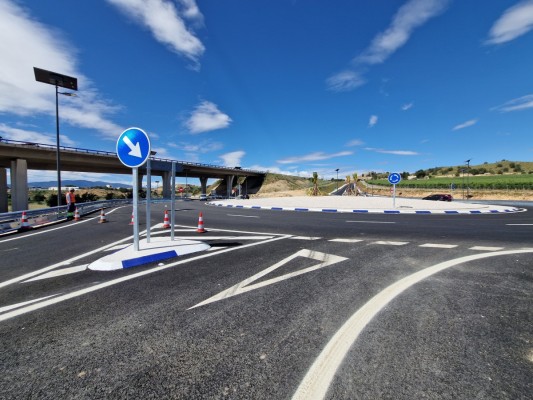 La autovía A-7 de Murcia estrena su nuevo ramal de entrada en el sentido con Lorca tras 5,6 millones de inversión