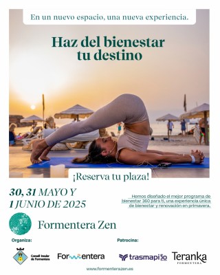 Nueva cita para Formentera Zen del 30 de mayo al 1 de junio en el Hotel Teranka, haz del bienestar tu destino