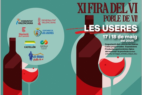 Les Useres volverá a brindar con vino de Castellón en su XI Fira del Vi