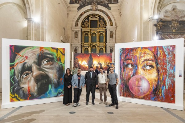 El arte urbano hace historia en la Región: una muestra de lujo revoluciona la Iglesia de San Esteban y el Mubam con cien obras de referentes mundiales