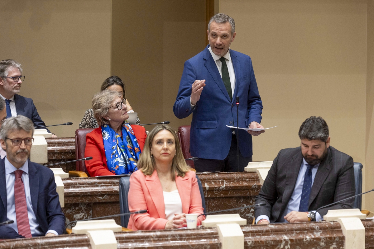 Joaquín Segado, portavoz del PP. - Foto: EFE/MARCIAL GUILLÉN Joaquín Segado, portavoz del PP.