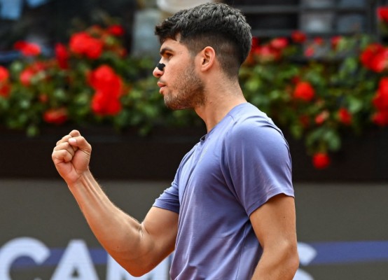 Alcaraz llegará a 300 partidos ATP en Roma si disputa la final y lleva un 79,3 % de triunfos