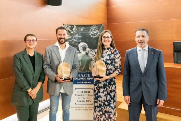 Aina Monfort y Gonzalo García, Alumni UPV Destacados de 2024