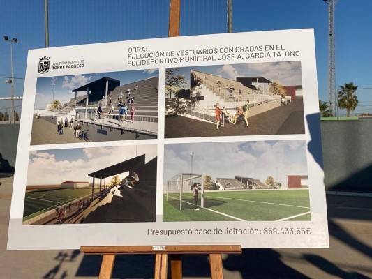 Torre Pacheco inicia los trámites para colocar césped artificial en el Polideportivo García Tatono 