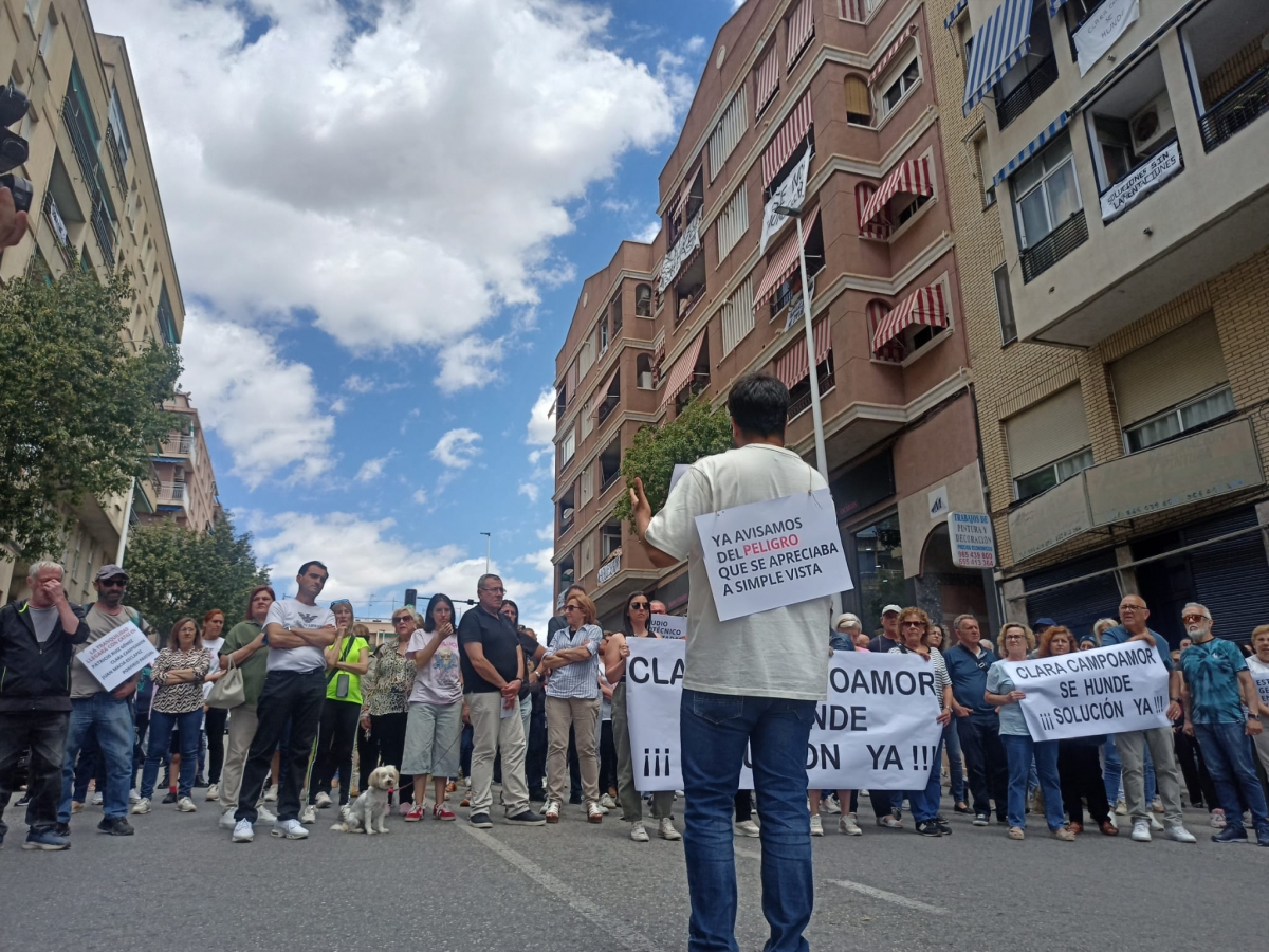 Vecinos en la concentración -