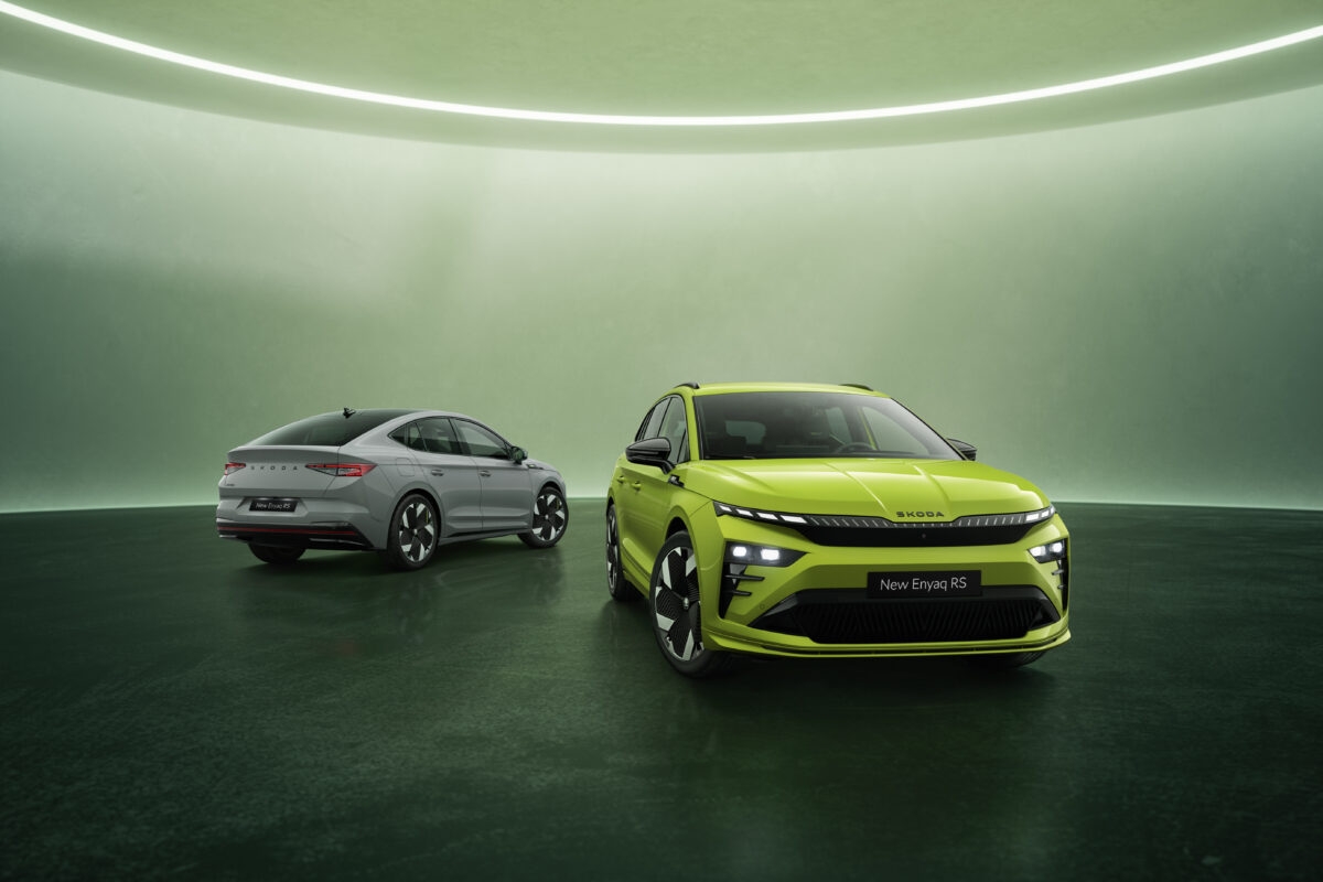 Las versiones deportivas RS completan la nueva familia Škoda Enyaq