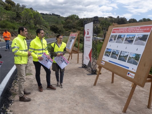 La Diputación concluye la mejora de la CV-167 de Benassal a Vilafranca: invierte más de 600.000 €