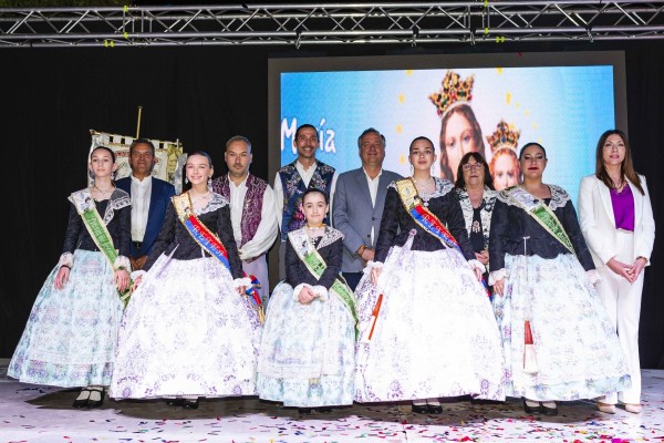 La pedanía de Algoda en Elche da comienzo a sus fiestas con la imposición de bandas a las nuevas reinas y damas