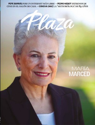 María Marced, portada de mayo de la revista Plaza