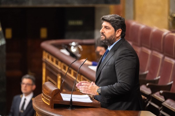 López Miras alza la voz en el Congreso en defensa del Trasvase y pide a los diputados recuperar el 