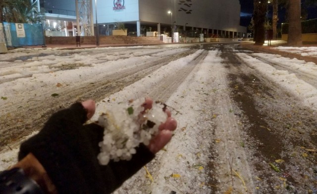 Morella registra 57 litros por metro cuadrado en cuatro horas debido al granizo y lluvias fuertes