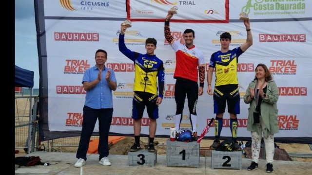 El cartagenero Daniel Cegarra es tercero en la Copa de España de trialbici en Cambrils
