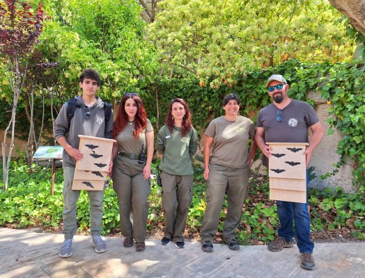 Terra Natura Benidorm dona cajas-refugio para murciélagos a la Fundación Victoria Laporta 