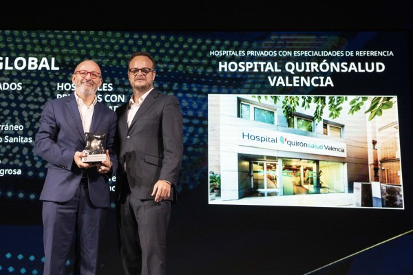 Quirónsalud Valencia, el hospital de la Comunitat con más galardones en los premios TOP 20
