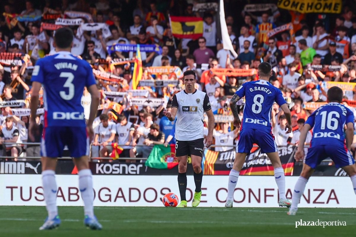 Las imágenes del último partido en Mestalla de la temporada 2024-2025 