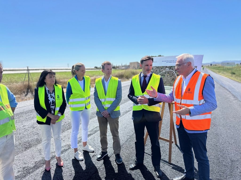Visita a las obras que se están llevando a cabo en la Variante de Torre Pacheco. - Foto: AYUNTAMIENTO Visita a las obras que se están llevando a cabo en la Variante de Torre Pacheco.