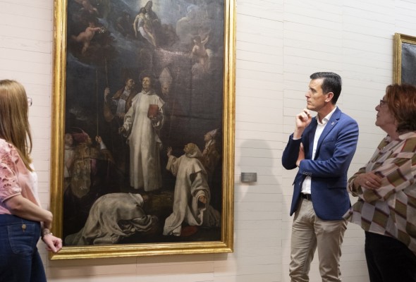 La 'Apoteosis de San Bruno', de Vicente Castelló, recupera sus valores primigenios en el Museu