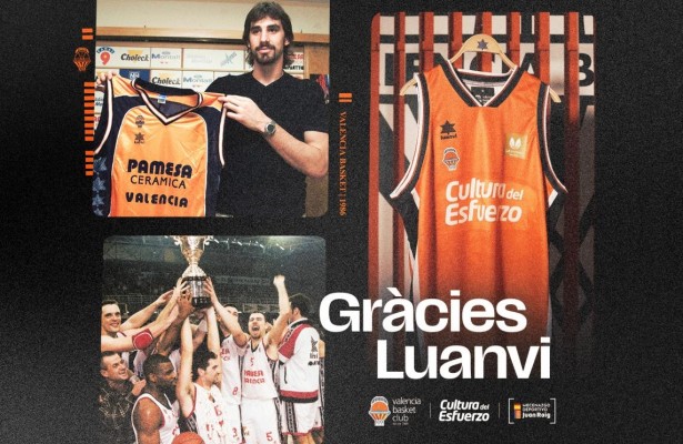 El Valencia Basket dejará de vestir Luanvi tras una tercera etapa de más de quince años