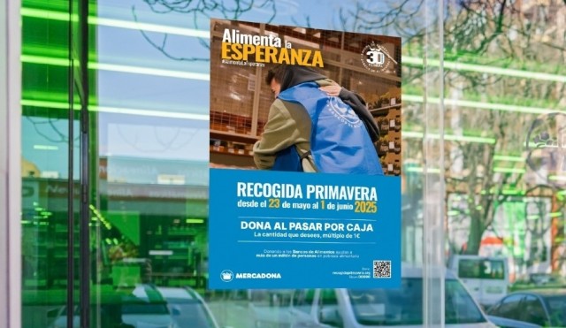 Mercadona se suma a la Recogida Primavera organizada por la Federación Española de Bancos de Alimentos