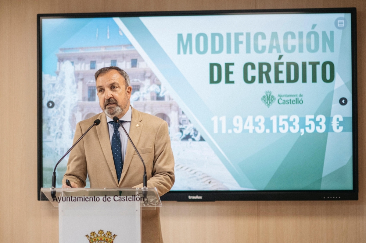 El concejal de Economía, Juan Carlos Redondo, en la presentación de la primera modificación de créditos. - 