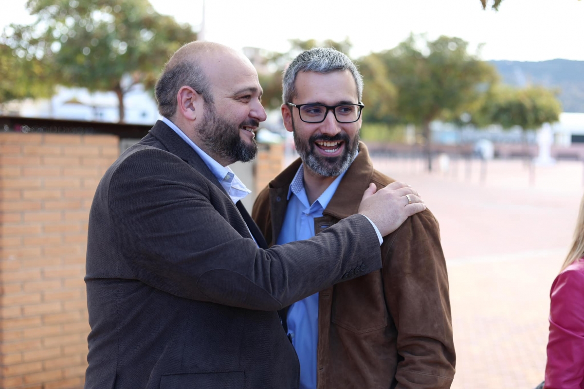 Manolo Torres, secretario general del PSOE de Cartagena junto al del PSRM-PSOE, Francisco Lucas - Manolo Torres, secretario general del PSOE de Cartagena junto al del PSRM-PSOE, Francisco Lucas