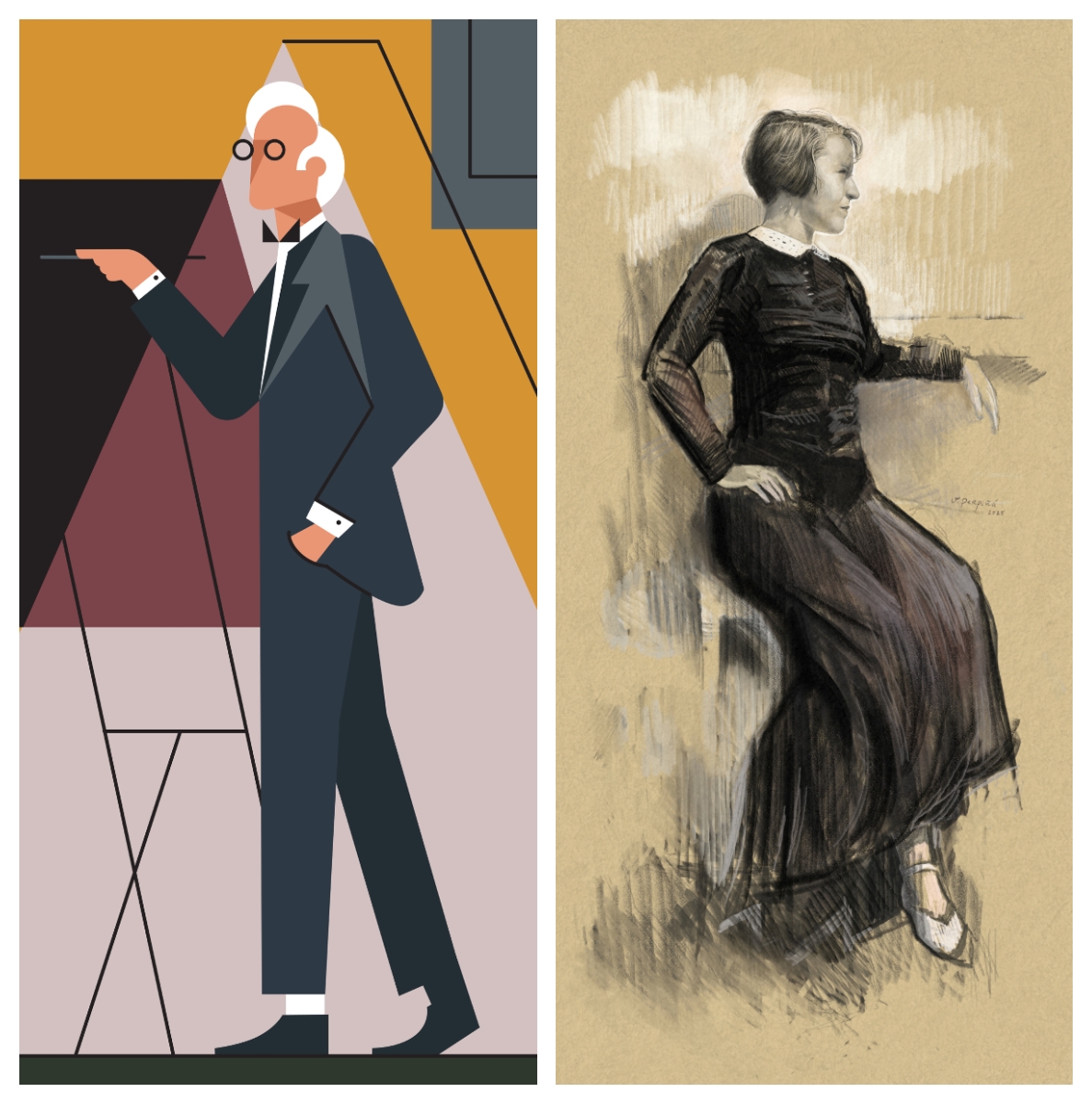 Obras de Sara de la Mora y Vicente Perpiñá, inspiradas en Francisco Pons Arnau y Manuela Ballester. - Obras de Sara de la Mora y Vicente Perpiñá, inspiradas en Francisco Pons Arnau y Manuela Ballester.