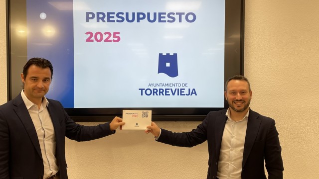 Torrevieja eleva su Presupuesto para 2025 hasta los 168 millones, un 6,8% más en 2024