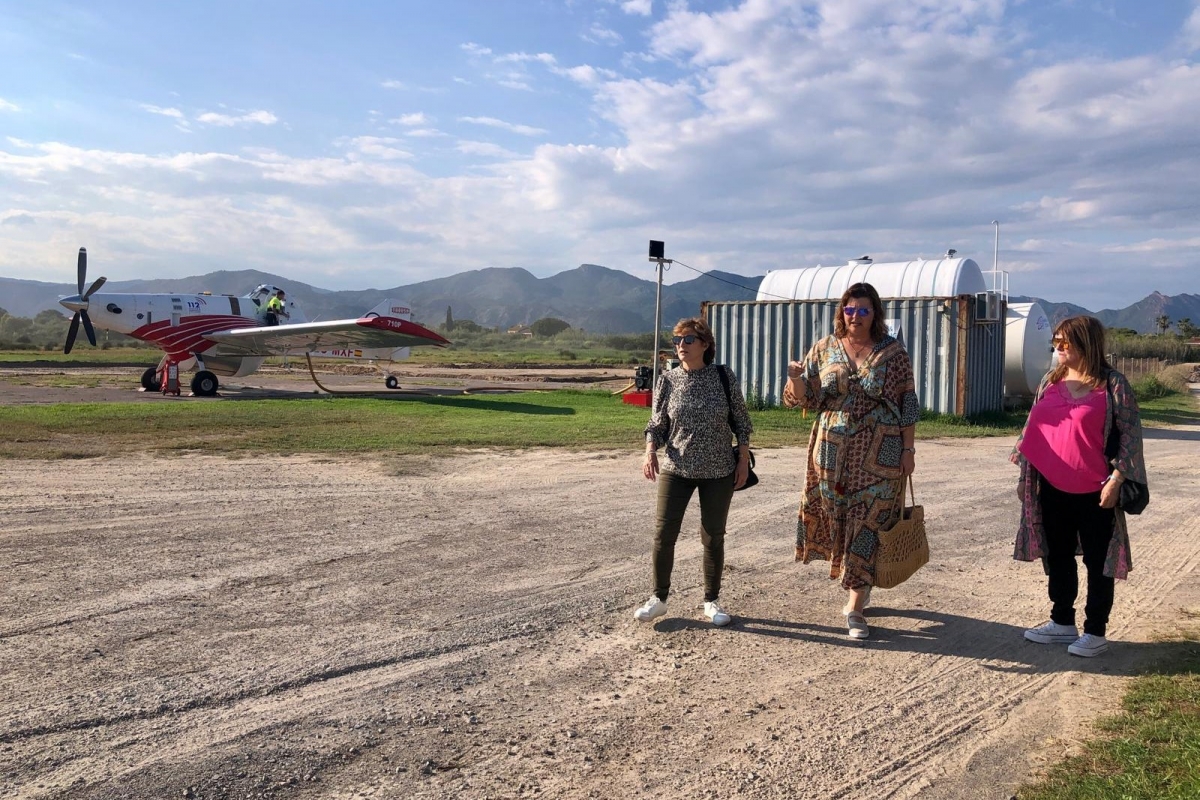 Imagen de la visita al aeródromo - 