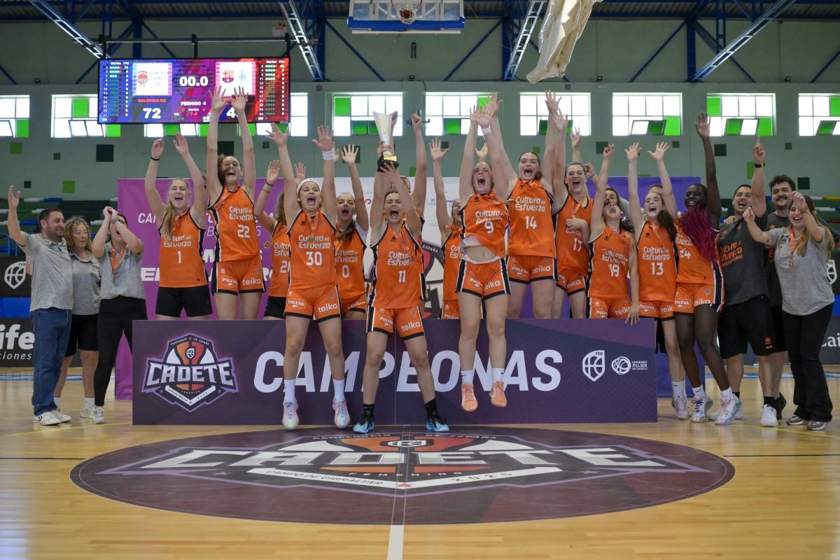 Valencia Basket levanta su tercer Campeonato de España Cadete Femenino