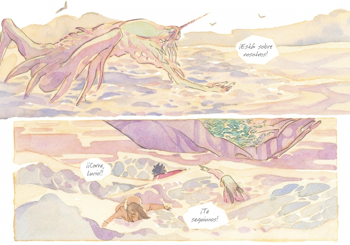 Sangre, salitre y caos: Emma Ríos dibuja el nuevo fin del mundo en 'Anzuelo'